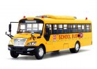 Yellow 1:42 Scale Die-Cast YuTong ZK6109DX School Bus Model