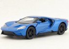 Kids Welly Blue 1:36 Scale Diecast 2017 Ford GT Car Toy