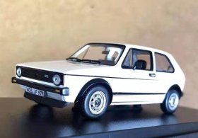 White 1:43 Scale Diecast 1976 VW Golf GTI Model