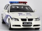 White 1:18 Scale Welly Police Theme Diecast BMW 330i Model