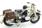 White Tinplate 1:6 Vintage 1923 BMW R32 Motorcycle Model