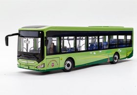 Green Diecast Zhongtong LCK6126EVGRA1 Electric City Bus Model