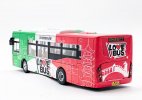 Red-Green 1:43 Scale Hangzhou City Diecast LOVE Bus Model