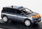 1:43 Scale Blue Gendarmerie Diecast 2020 Peugeot 5008 SUV Model