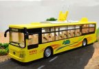 Red / Blue / Yellow Kids Die-Cast City Trolley Bus Toy