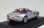 Silver 1:43 Scale IXO Diecast BMW Z8 Model