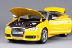 Black / Yellow 1:18 Scale Maisto Diecast Audi RS4 SPYDER Model