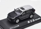 White / Deep Blue 1:43 Scale Diecast Toyota Wildlander Model