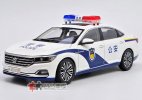 White-Blue 1:18 Scale Police Diecast 2019 VW Passat Model