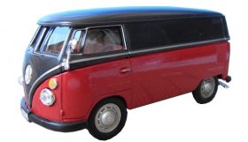 1:43 Scale Diecast Red / Gray VW T1 Bus Toy Model