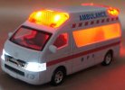 Pull-Back Function 1:32 Scale White Kids Toyota Ambulance Toy