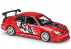 1:24 Scale Welly Red Diecast Subaru lmpreza Performance Model