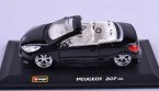 Blue / Black / White 1:32 Bburago Diecast PEUGEOT 207 CC Model