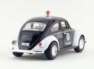 Kids Black-White 1:36 Scale Police Theme Diecast 1967 VW Beetle