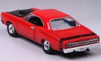 Red / Yellow 1:24 Diecast 1969 Dodge Coronet Super Bee Model