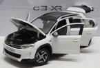 White / Brown 1:18 Scale Diecast Citroen C3-XR Model