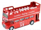 Kids Red 1:76 Scale London Double-Deck Bus Toy