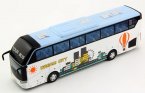 White / Green 1:32 Kids Dream City Diecast Coach Bus Toy