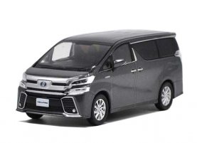 Gray / White / Black / Blue 1:30 Diecast Toyota Vellfire Model