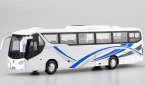 White 1:36 Scale Diecast BYD C9 Pure Electric Bus Model