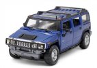 Yellow / Blue 1:27 Scale Maisto Diecast 2003 Hummer H2 Model