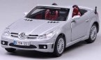 Black / Silver 1:24 Scale Diecast Mercedes-Benz SLK55 AMG Model