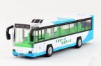 Orange / Blue / Green Pull-Back Function Die-Cast City Bus Toy