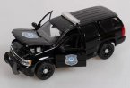 Black 1:24 Scale Welly Diecast Chevrolet Tahoe Model