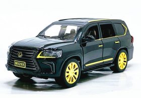 Dark Green Kids 1:24 Scale Diecast Lexus LX570 SUV Toy