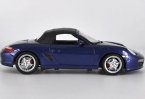 1:18 Scale Black / Blue Welly Diecast Porsche Boxster S Model