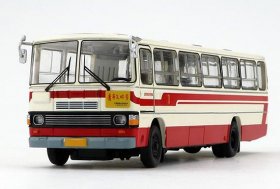 White-Red 1:64 Scale NO.351 Die-Cast BeiJing Bus Model