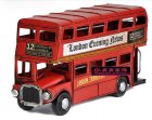 Small Scale Tinplate Red NO. 12 London Double-decker Bus Model