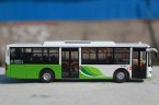 1:64 Scale White-Green NO.30 Diecast Sunwin City Bus Model