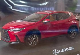 1:43 Scale Red Diecast 2022 Lexus NX 400h+ SUV Model