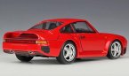 1:24 Scale Welly Red / White Diecast Porsche 959 Model