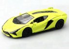 Kids Red / Yellow 1:36 Scale Diecast Lamborghini Sian Toy