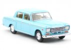 1:64 Scale Black / Blue Diecast Shanghai SH760A Sedan Model