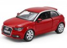 Black / Red 1:24 Scale Bburago Diecast Audi A1 Model