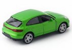 1:36 Scale Kids Blue / Green Diecast Porsche Macan S SUV Toy