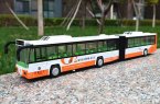 Large Scale Green /Orange / Blue Kid Diecast Articulated Bus Toy