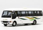 1:76 Scale White Diecast Mitsubishi Fuso Rosa Coach Bus Model