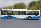 1:43 Scale White-Blue Diecast Sunwin Shanghai City Bus Model