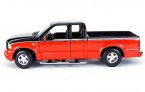 1:18 Black / Red MaiSto Die-Cast 2004 Ford F350 Pickup Truck