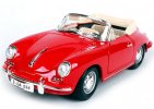 1:24 Scale Red / Black Bburago Diecast 1961 Porsche 356B Model