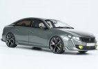 Gray 1:18 Scale Otto Resin Peugeot 508 Car Model