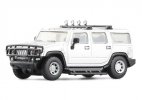 Kids 1:64 Scale White / Red / Yellow Diecast 2008 Hummer H2 Toy