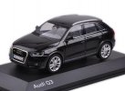 Black 1:43 Scale Diecast Audi Q3 SUV Model