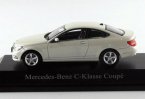 White / Silver 1:43 Diecast Mercedes Benz C-Class Coupe Model