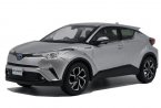 White / Silver 1:30 Diecast Toyota C-HR Model