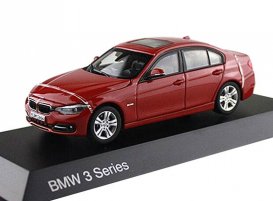 1:43 Scale Red / White / Gray Diecast BMW 3 Series Model